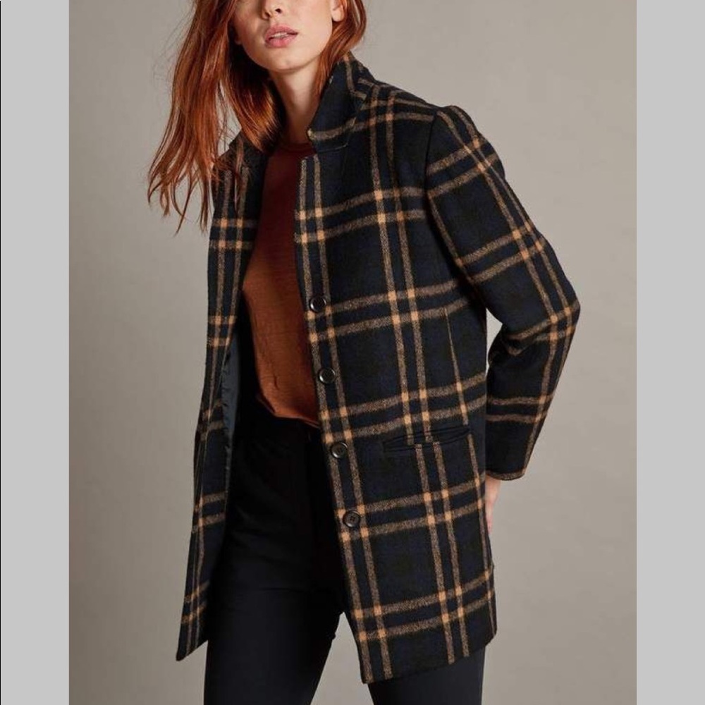 Jasmann Plaid Coat from Velvet by Graham & Spencer